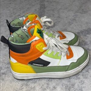 Zara Minecraft Colorful High-Top Sneakers sz 32